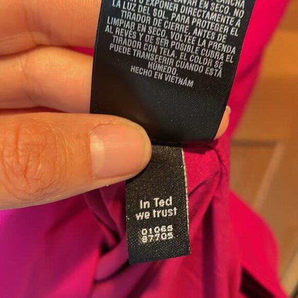 BARBIE Core TED Baker Torriya Ruffle Tunic Dress in Hot Pink - Picture 14 of 14